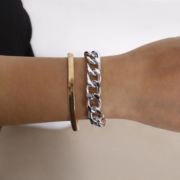 link, chain stainless steel rock bracelet bransoletka damska bracciali donna soulmate trendy woman set for women, Black
link, chain stainless steel rock bracelet bransoletka damska bracciali donna soulmate trendy woman set for women, Black