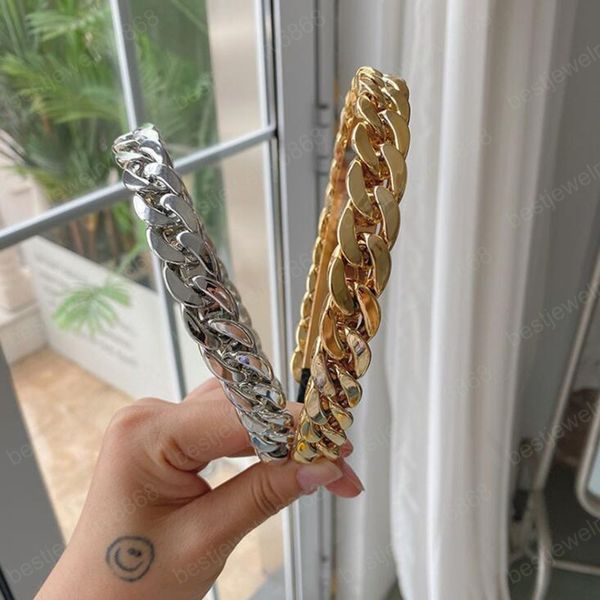 fashion women hairband gold silver alloy chain headband heavy metal style headwear individuality hair accessories
fashion women hairband gold silver alloy chain headband heavy metal style headwear individuality hair accessories