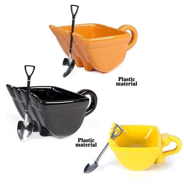mugs 340ml creativity excavator bucket model coffee mug with spade shovel spoon for dessert ceramic cake cup gift canecas
mugs 340ml creativity excavator bucket model coffee mug with spade shovel spoon for dessert ceramic cake cup gift canecas