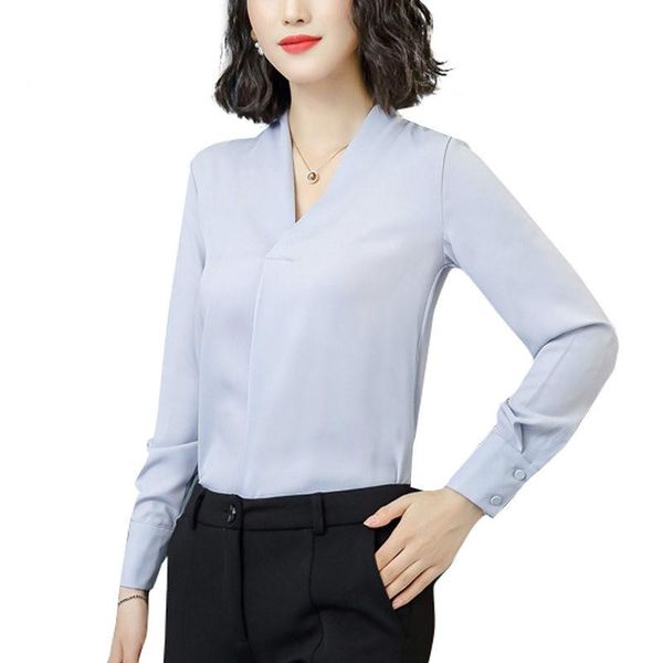 women's blouses & shirts 2021 arrival women elegant ol office female casual autumn v-neck long sleeve chiffon blusas mujer, White
women's blouses & shirts 2021 arrival women elegant ol office female casual autumn v-neck long sleeve chiffon blusas mujer, White