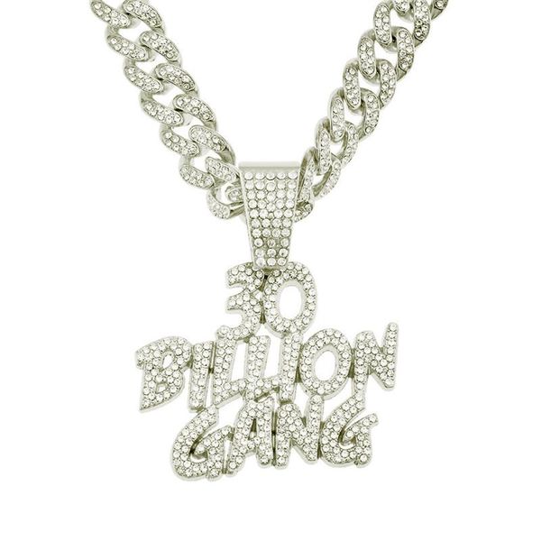 pendant necklaces iced out full cubic 30 billion gang with 13mm miami cuban chain choker fashion hip hop jewelry gift, Silver
pendant necklaces iced out full cubic 30 billion gang with 13mm miami cuban chain choker fashion hip hop jewelry gift, Silver