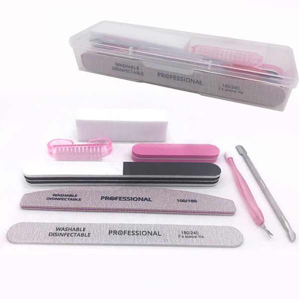 nail art kits 8pcs/set kit sand files buffer sponge block brush cuticle pusher gel polish set acrylic manicure tools with box
nail art kits 8pcs/set kit sand files buffer sponge block brush cuticle pusher gel polish set acrylic manicure tools with box