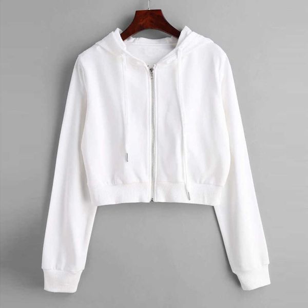 fashion hoodies 2021 spring and autumn wear solid color short zipper cardigan hooded thin women's sweater, Black
fashion hoodies 2021 spring and autumn wear solid color short zipper cardigan hooded thin women's sweater, Black