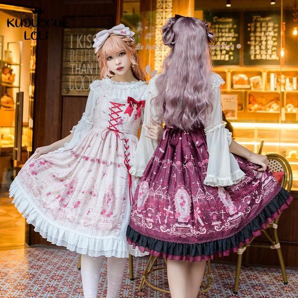 casual dresses japanese lolita jsk sling dress sweet girls high waist layered ruffle bow cute women party cosplay costume dark-night-cross, Black;gray
casual dresses japanese lolita jsk sling dress sweet girls high waist layered ruffle bow cute women party cosplay costume dark-night-cross, Black;gray
