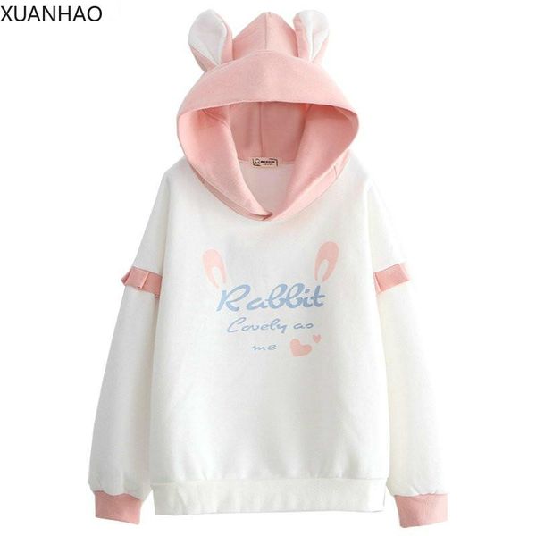 women's hoodies & sweatshirts xuanhao harajuku letter print cute with horns cotton hooded plus velvet girls pullovers, Black
women's hoodies & sweatshirts xuanhao harajuku letter print cute with horns cotton hooded plus velvet girls pullovers, Black