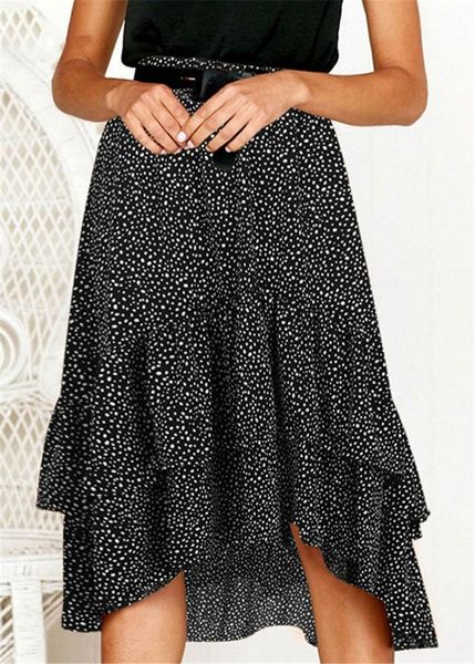 skirts women's bohemia dotted print skirt irregular pleated elegant soft large size femme faldas mujer 2021226, Black
skirts women's bohemia dotted print skirt irregular pleated elegant soft large size femme faldas mujer 2021226, Black