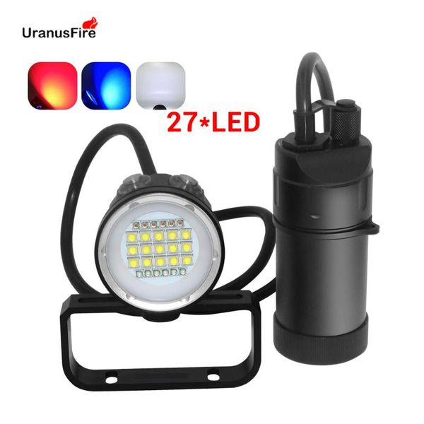 27 led canister diving video light waterproof 100m underwater xm l2 scuba dive torch rechargeable 18650 led split
27 led canister diving video light waterproof 100m underwater xm l2 scuba dive torch rechargeable 18650 led split