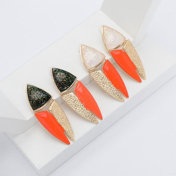 stud simple sweet enamel matte color geometric oval crystal shell shape earrings for women girl party wedding jewelry gift, Golden;silver
stud simple sweet enamel matte color geometric oval crystal shell shape earrings for women girl party wedding jewelry gift, Golden;silver