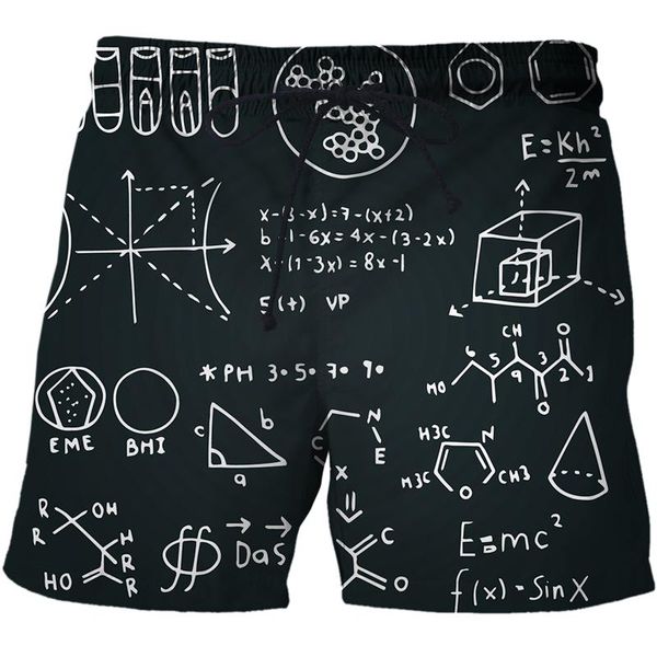 men's shorts 3d printed casual men women mathematical formula street harajuku retro funny swimming trunks, White;black
men's shorts 3d printed casual men women mathematical formula street harajuku retro funny swimming trunks, White;black