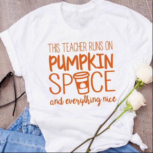 women graphic coffee pumpkin spice thanksgiving autumn fall halloween clothes lady tees female t shirt womens t shirt, White
women graphic coffee pumpkin spice thanksgiving autumn fall halloween clothes lady tees female t shirt womens t shirt, White