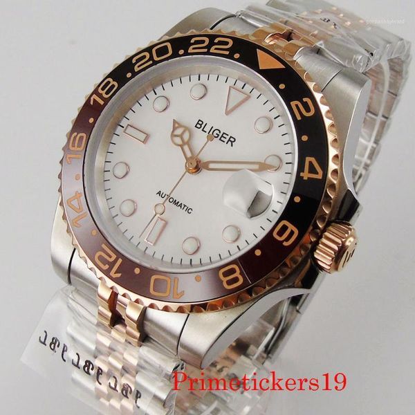 wristwatches luxury 40mm men wristwatch sapphire glass white dial nh35 miyota 8215 automatic movement red&black color bezel insert, Slivery;brown
wristwatches luxury 40mm men wristwatch sapphire glass white dial nh35 miyota 8215 automatic movement red&black color bezel insert, Slivery;brown
