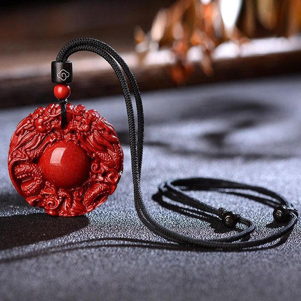 chains cinnabar pendant men's chinese dragons safety buckle red necklack female handmade of natural, Silver
chains cinnabar pendant men's chinese dragons safety buckle red necklack female handmade of natural, Silver