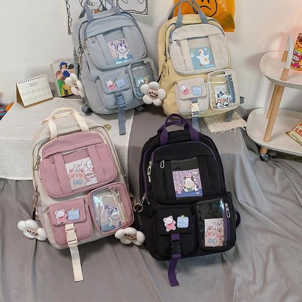 school bags cute women large capacity backpack nylon female schoolbag patchwork college lady lapdaypacks kawaii girl travel book
school bags cute women large capacity backpack nylon female schoolbag patchwork college lady lapdaypacks kawaii girl travel book