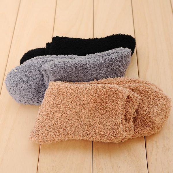 men's socks solid color men fleece bed thicken coral crew fluffy warm sleep, Black
men's socks solid color men fleece bed thicken coral crew fluffy warm sleep, Black