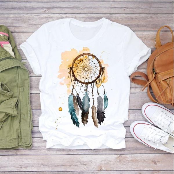 women feather watercolor printing fashion cute 90s print lady t shirts womens graphic t shirt ladies female tee t shirt, White
women feather watercolor printing fashion cute 90s print lady t shirts womens graphic t shirt ladies female tee t shirt, White