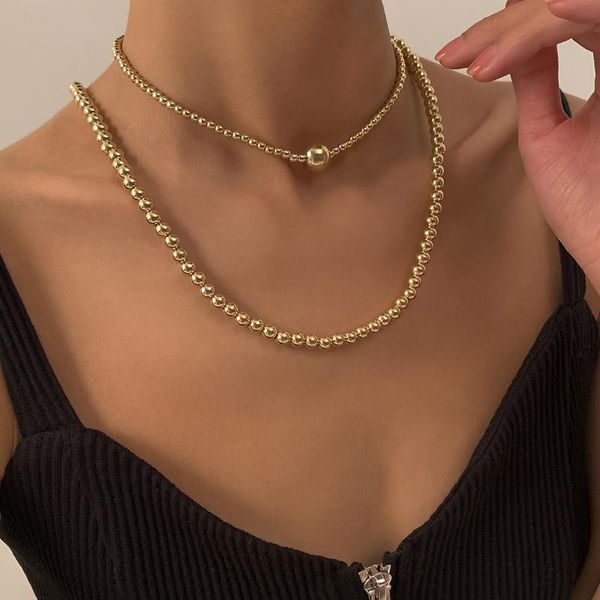 chokers gold punk metal beads ball minimalism jewelry for man women gothic beaded choker necklace fashion clavicle, Golden;silver
chokers gold punk metal beads ball minimalism jewelry for man women gothic beaded choker necklace fashion clavicle, Golden;silver