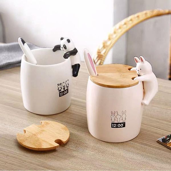 new 400ml fashion 3d cute cat bear animal handgrip ceramics mug with wood lid and spoon lovely milk coffee cup gift for children
new 400ml fashion 3d cute cat bear animal handgrip ceramics mug with wood lid and spoon lovely milk coffee cup gift for children