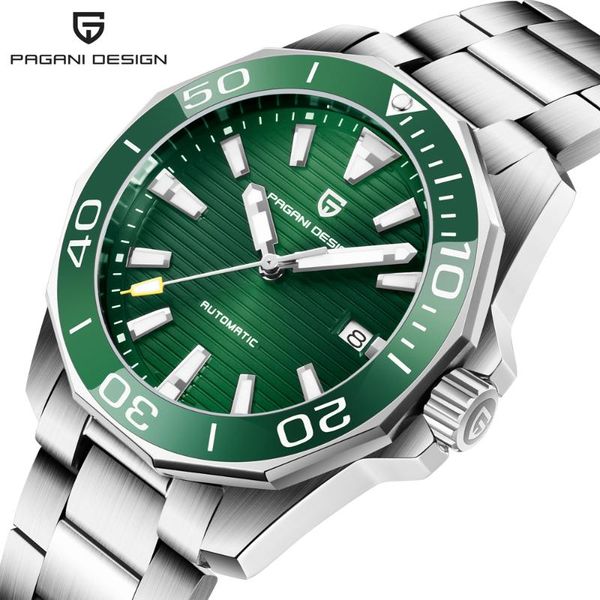 wristwatches pagani design 43mm green men's mechanical watch luxury sapphire glass luminous waterproof nh35a automatic watches, Slivery;brown
wristwatches pagani design 43mm green men's mechanical watch luxury sapphire glass luminous waterproof nh35a automatic watches, Slivery;brown