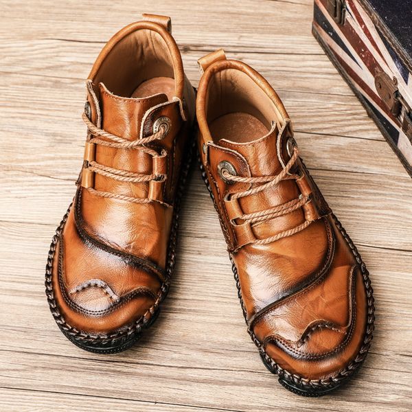 handmade casual boots men big size 39 47 48 retro men sneakers pu leather daily ankle men boots lace-up dropshipping, Black
handmade casual boots men big size 39 47 48 retro men sneakers pu leather daily ankle men boots lace-up dropshipping, Black