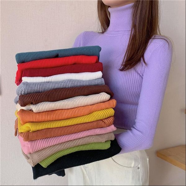 turtleneck women pullover sweater winter jumper knitted basic thick fashion autumn long sleeve korean ladies clothes 2021, White;black
turtleneck women pullover sweater winter jumper knitted basic thick fashion autumn long sleeve korean ladies clothes 2021, White;black