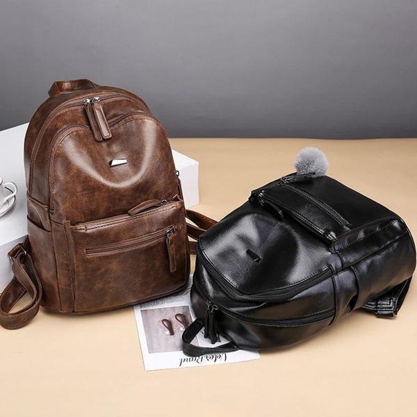 backpack brand men leather school bag fashion waterproof travel casual book male 
backpack brand men leather school bag fashion waterproof travel casual book male