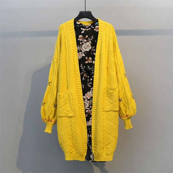 women's knits & tees women lazy wind loose mid-length sweater long-sleeved v-neck pocket solid color spring and autumn print knitted ca, White
women's knits & tees women lazy wind loose mid-length sweater long-sleeved v-neck pocket solid color spring and autumn print knitted ca, White