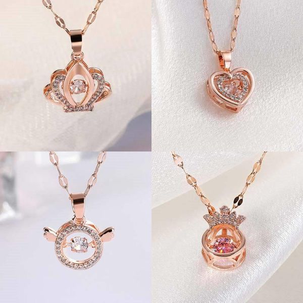 pendant necklaces fashion crystal crown heart necklace for women girls geometric charms stainless steel choker jewelry party gifts, Silver
pendant necklaces fashion crystal crown heart necklace for women girls geometric charms stainless steel choker jewelry party gifts, Silver