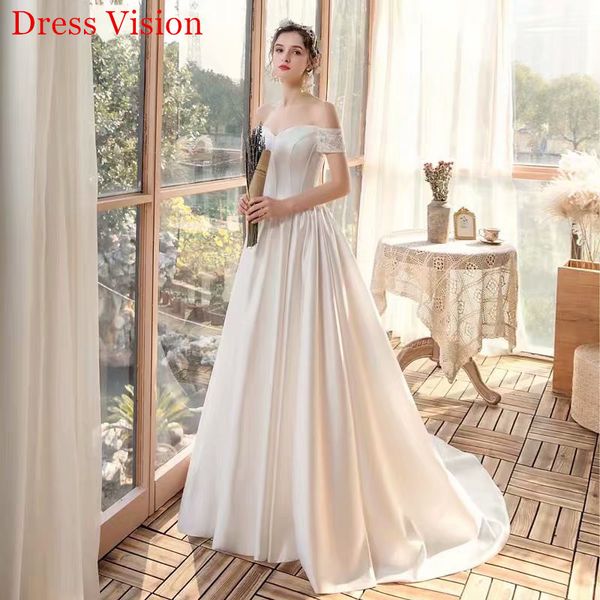 2021 sweetheart collar off the shoulder vestido noiva wedding robe de soiree bride to be lace-up m8lt, White
2021 sweetheart collar off the shoulder vestido noiva wedding robe de soiree bride to be lace-up m8lt, White