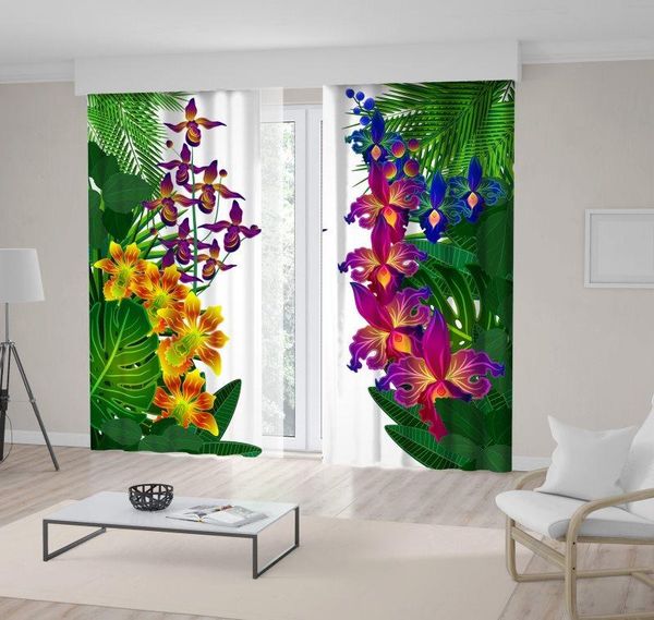 curtain & drapes colorful tropical flowers and big leaves floral design in bright colors exotic nature green yellow blue
curtain & drapes colorful tropical flowers and big leaves floral design in bright colors exotic nature green yellow blue