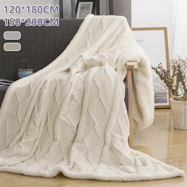 nordic solid lamb wool twist knitted double layer blanket travel blanket sofa air condition blankets 120x180cm/150x200cm
nordic solid lamb wool twist knitted double layer blanket travel blanket sofa air condition blankets 120x180cm/150x200cm