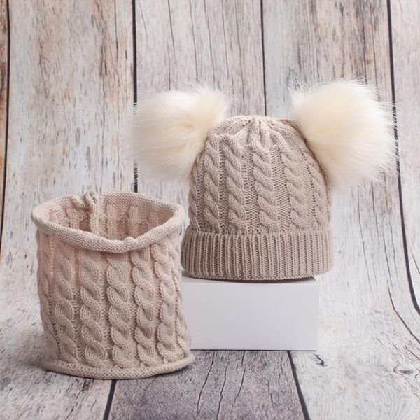 beanie/skull caps winter children's warm hat and scarf set outdoor double ball comfortable knitted solid color thickened baby, Blue;gray
beanie/skull caps winter children's warm hat and scarf set outdoor double ball comfortable knitted solid color thickened baby, Blue;gray