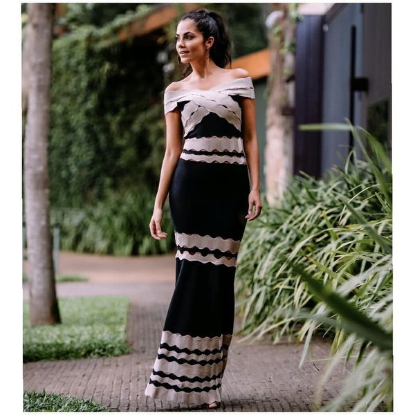 outside the shoulder women jacquard black rayon dress for celebrity party 2021 ladies dressed bandage igtt, Black;gray
outside the shoulder women jacquard black rayon dress for celebrity party 2021 ladies dressed bandage igtt, Black;gray