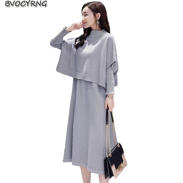 casual dresses women korean loose sweater + high-end autumn winter dress long-sleeved bottom female fashion long knit pullover, Black;gray
casual dresses women korean loose sweater + high-end autumn winter dress long-sleeved bottom female fashion long knit pullover, Black;gray