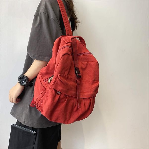 canvas backpacks for women 2021 casual designer ladies solid color high capacity back pack teens girls school backpack
canvas backpacks for women 2021 casual designer ladies solid color high capacity back pack teens girls school backpack