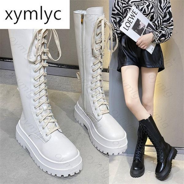 boots long tube female british style autumn and winter2021 leather waterproof platform thick heel side zipper, Black
boots long tube female british style autumn and winter2021 leather waterproof platform thick heel side zipper, Black