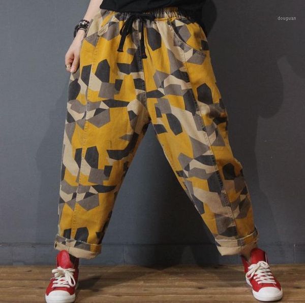 women's pants & capris yoyikamomo women autumn spring geometric elastic waist cotton 2021 loose vintage harem female trousers for, Black;white
women's pants & capris yoyikamomo women autumn spring geometric elastic waist cotton 2021 loose vintage harem female trousers for, Black;white