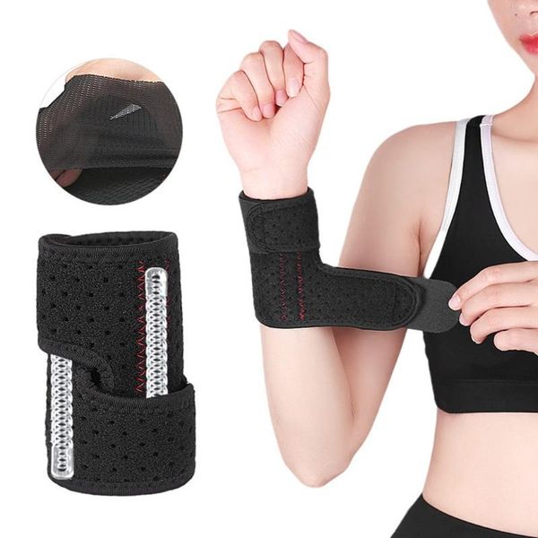 wrist support sports bracer outdoor adjustable wristband strap yoga fitness weightlifting brace wraps guard, Black;red
wrist support sports bracer outdoor adjustable wristband strap yoga fitness weightlifting brace wraps guard, Black;red