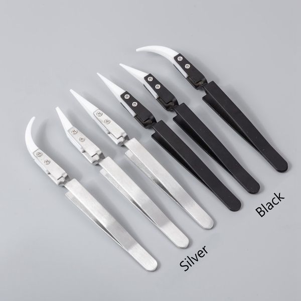 reverse straight aimed ceramic tweezers for electronics soldering with stainless steel handle black tweezer hand tool precision tweezer 1656
reverse straight aimed ceramic tweezers for electronics soldering with stainless steel handle black tweezer hand tool precision tweezer 1656