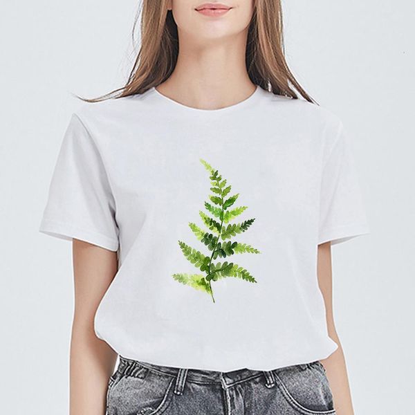 fashion women t shirt short sleeve green leaf casual white t-shirts plus size femme trendy streetwear tee
fashion women t shirt short sleeve green leaf casual white t-shirts plus size femme trendy streetwear tee