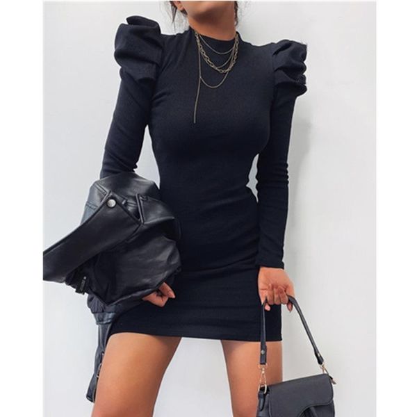 casual dresses long puff sleeve 2021 dress bodycon women black mini knitted bandage autumn winter club party, Black;gray
casual dresses long puff sleeve 2021 dress bodycon women black mini knitted bandage autumn winter club party, Black;gray