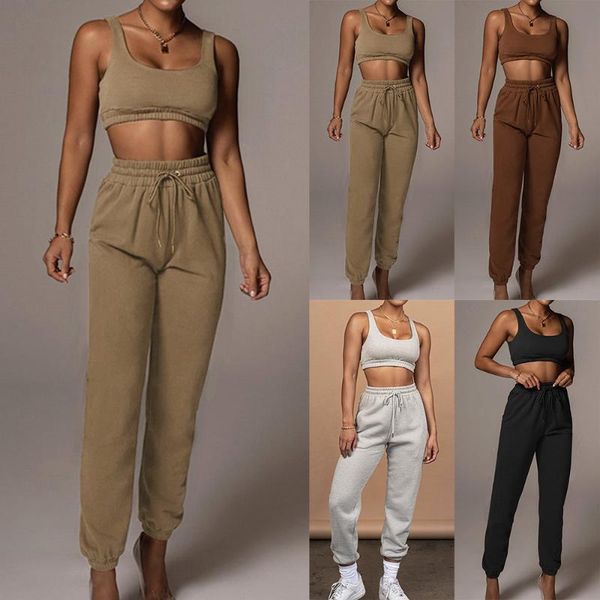 yoga outfit 2021 women casual tracksuit cotton fashion bra pants fitness 2 piece suit gym sportwear running workout set
yoga outfit 2021 women casual tracksuit cotton fashion bra pants fitness 2 piece suit gym sportwear running workout set