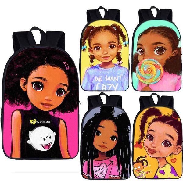 backpack 16-inch afro girl princess printing children school bags for teenager africa black girls kid bookbag
backpack 16-inch afro girl princess printing children school bags for teenager africa black girls kid bookbag