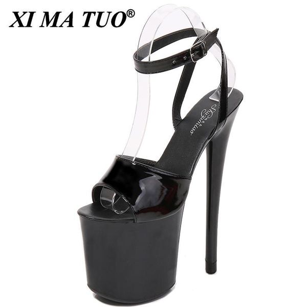 dress shoes female sandals girl walking show high heels 17cm 20cm women platform buckle strap cross-tied party, Black
dress shoes female sandals girl walking show high heels 17cm 20cm women platform buckle strap cross-tied party, Black