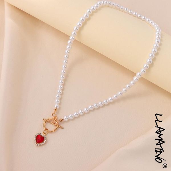 chains fashion beaded ot buckle heart crystal pendant necklace for women handmade imitation pearl beads strand choker necklaces jewelry, Silver
chains fashion beaded ot buckle heart crystal pendant necklace for women handmade imitation pearl beads strand choker necklaces jewelry, Silver