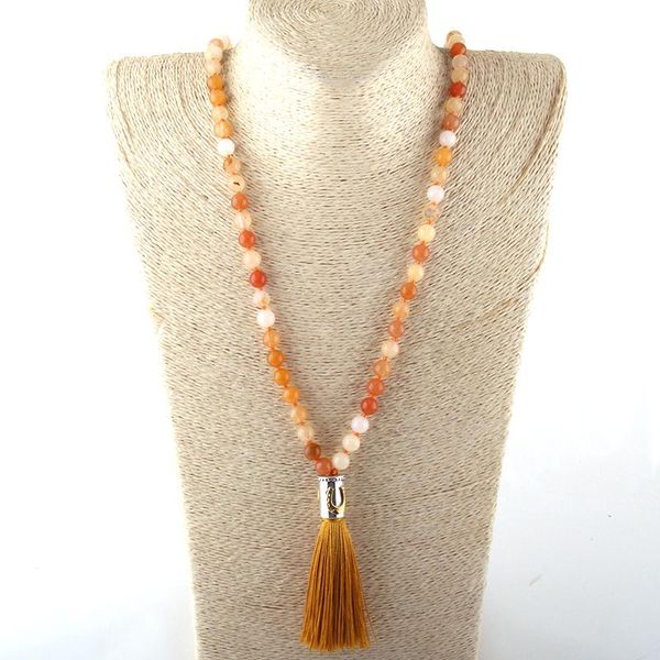 pendant necklaces fashion natural stone bead knotted multi orange metal starfish long tassel necklace, Silver
pendant necklaces fashion natural stone bead knotted multi orange metal starfish long tassel necklace, Silver
