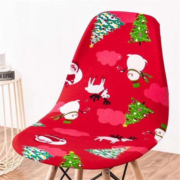 chair covers stretch printed eames cover for christmas