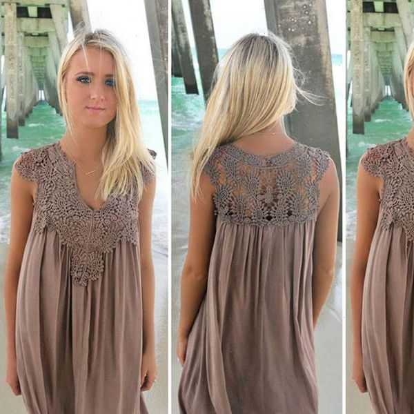 summer dress 2021 chiffon women dress casual sleeveless dress lady hollow out white tunic lace beach plus size, Black;gray
summer dress 2021 chiffon women dress casual sleeveless dress lady hollow out white tunic lace beach plus size, Black;gray