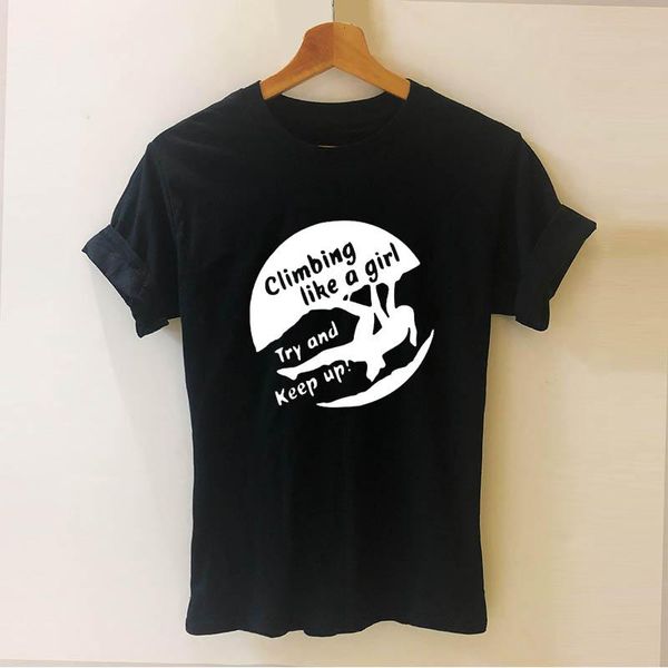 rock climbing like a girl print women short sleeve tshirt casual cotton hipster funny t shirt for girl lady drop ship, White
rock climbing like a girl print women short sleeve tshirt casual cotton hipster funny t shirt for girl lady drop ship, White