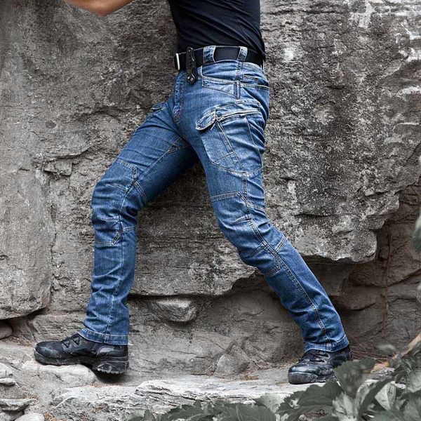 cargo mcikkny men's tactical jeans pants multi pockets military casual denim trousers for male size s-3xl ou 6sw0, Blue
cargo mcikkny men's tactical jeans pants multi pockets military casual denim trousers for male size s-3xl ou 6sw0, Blue