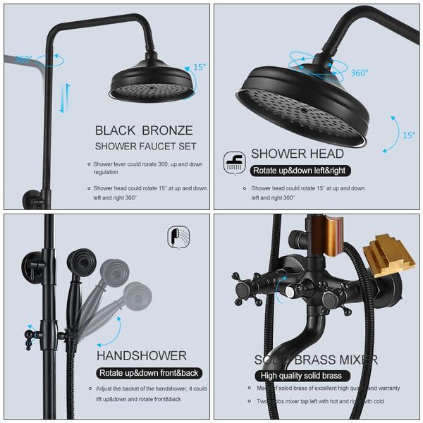 bathroom shower sets vidric bronze black faucet set brass rain head 3-way mixer tap dual handles bathtub
bathroom shower sets vidric bronze black faucet set brass rain head 3-way mixer tap dual handles bathtub